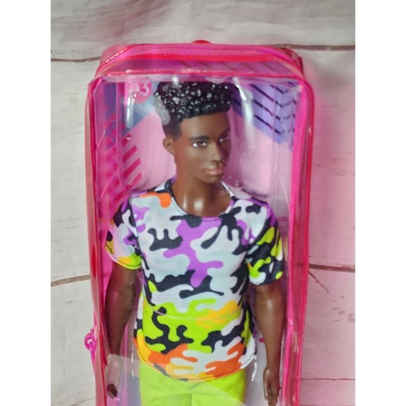 Mattel African American Young Man Collectible Doll With Colorful Shirt - Picture 13 of 13